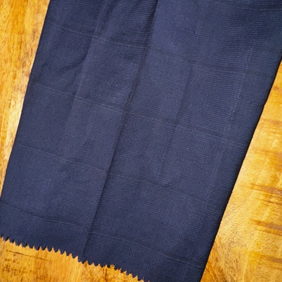 Hugo Boss Dark Blue Genius 5 100% virgin wool raw hem dress Pants NWT 44L - Picture 11 of 11